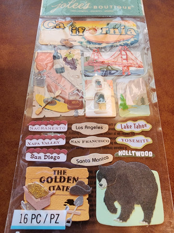 Jolee's Boutique Stickers - CALIFORNIA