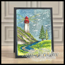 PORTRAIT LIGHTHOUSE LANDSCAPE PLATE DIE - GINA MARIE DESIGNS