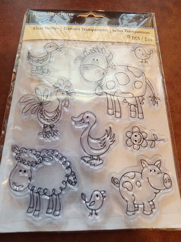 RECOLLECTIONS CLEAR STAMPS  - FARM ANIMALS