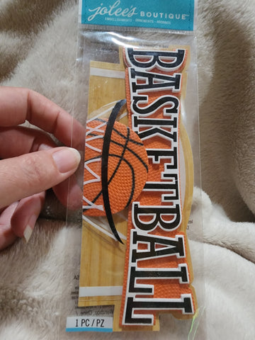 HARD TO FIND Jolee's Boutique Titlewave Stickers - BASKETBALL