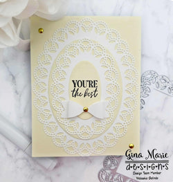 DOTTED DOUBLE LACE OVAL DIE SET - Gina Marie Designs
