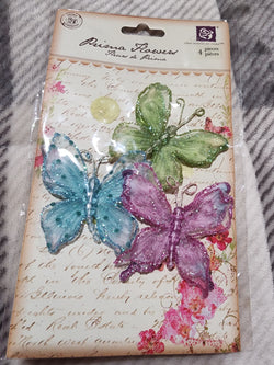 MISSING ONE!  PRIMA SWALLOW TAIL SPARKLE BUTTERFLIES