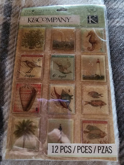 TRAVEL OCEAN VOYAGE STICKERS - K & COMPANY