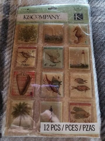 TRAVEL OCEAN VOYAGE STICKERS - K & COMPANY