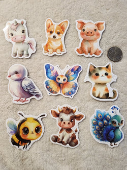 CUTESY CREATURES 1 - STICKERS DECALS