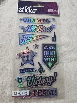 SPORTS WORDS - STICKO STICKERS