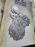HIGHLAND HAIRY COW PLATE DIE - GINA MARIE DESIGNS