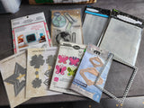 BIG BOX OF STAMPS - DIES - STICKERS - EMBOSSING FOLDERS ETC 80% OFF RETAIL!