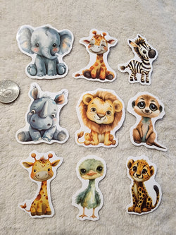 CUTE AFRICAN CREATURES STICKERS DECALS