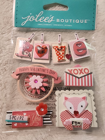 VALENTINE WORDS - Jolee's Boutique Stickers