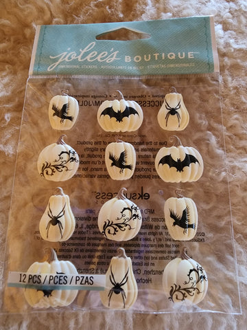 WHITE PUMPKIN REPEATS - Jolee's Boutique Stickers