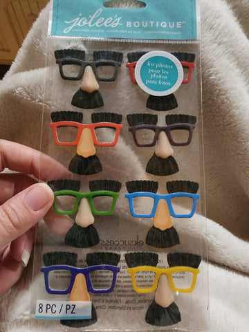 HARD TO FIND Jolee's Boutique Stickers - MINI NOSES AND GLASSES