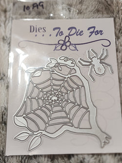 SPIDER AND TREE WEB - DIES TO DIE FOR