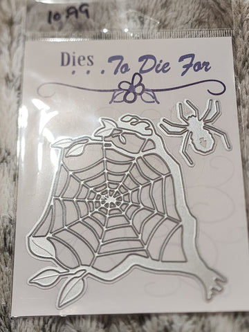 SPIDER AND TREE WEB - DIES TO DIE FOR