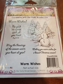 OUR DAILY BREAD STAMPS - WARM WISHES