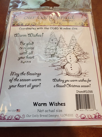 OUR DAILY BREAD STAMPS - WARM WISHES