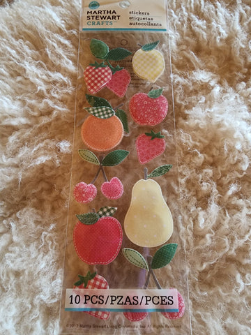 STITCHED FRUIT - Martha Stewart Stickers