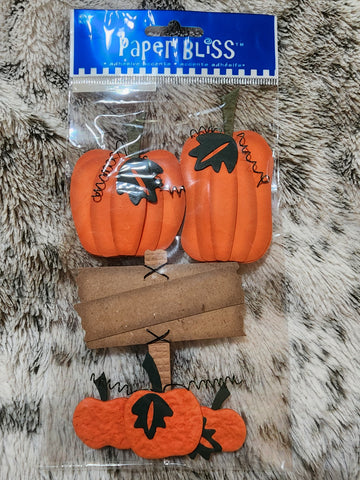 PLEASE NOTE ADHESIVE IS NO LONGER GOOD!!!  PAPER BLISS - PUMPKIN PATCH