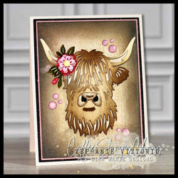 HIGHLAND HAIRY COW PLATE DIE - GINA MARIE DESIGNS