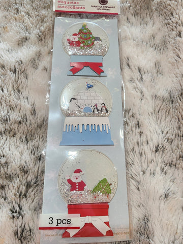 SNOWGLOBES - Martha Stewart Stickers