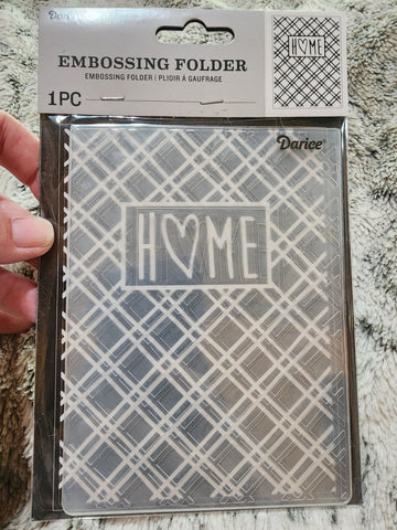 DARICE EMBOSSING FOLDER - HOME