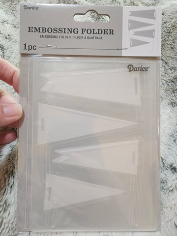 DARICE EMBOSSING FOLDER - PENNANTS
