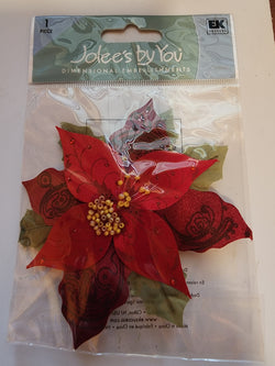 Jolees Boutique Embellishments - RED POINSETTIA