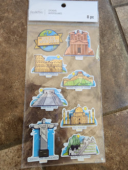 THE SEVEN WONDERS OF THE WORLD - RECOLLECTIONS STICKERS