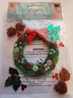 HARD TO FIND Jolee's Boutique Stickers - WREATH AND CONE