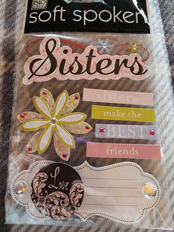 SISTERS - me & my big ideas SOFT SPOKEN STICKERS