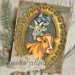 PRIMITIVE FARMHOUSE STACK PLATE DIE - GINA MARIE DESIGNS