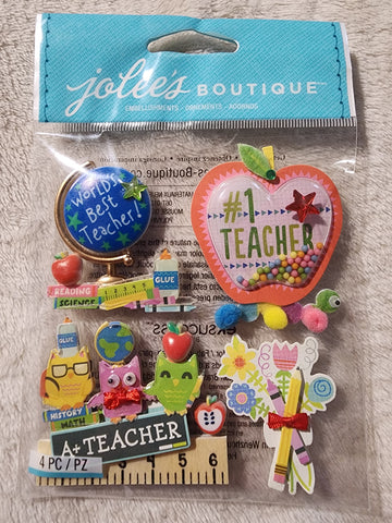 #1 TEACHER - Jolee's Boutique Stickers