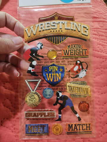 RECOLLECTIONS STICKERS - WRESTLING