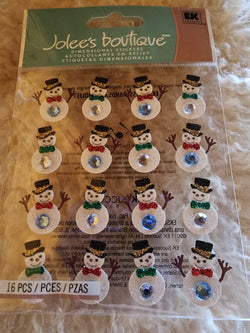 SNOWMEN REPEATS - Jolee's Boutique Stickers