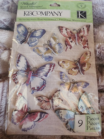 WATERCOLOR BOUQUET STICKERS - K & COMPANY
