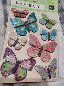 JUBILEE BUTTERFLY STICKERS - K & COMPANY