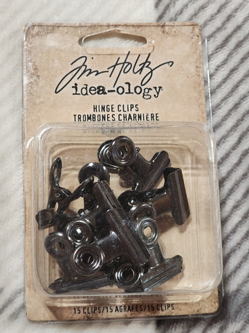 Tim Holtz Idea-ology Hinge Clips  
SKU / Product Number: TH92692