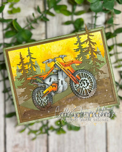 DIRT BIKE PLATE DIE - GINA MARIE DESIGNS