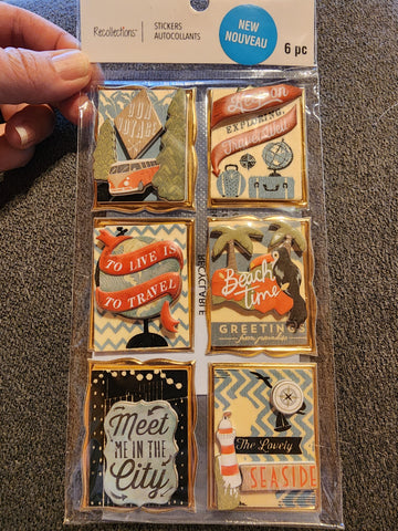 TRAVEL SIGNS - RECOLLECTIONS STICKERS
