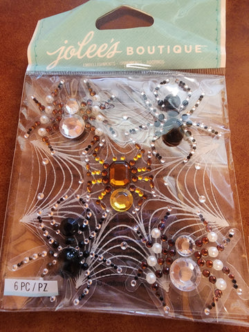 JOLEES BOUTIQUE STICKERS - BEADED SPIDERS