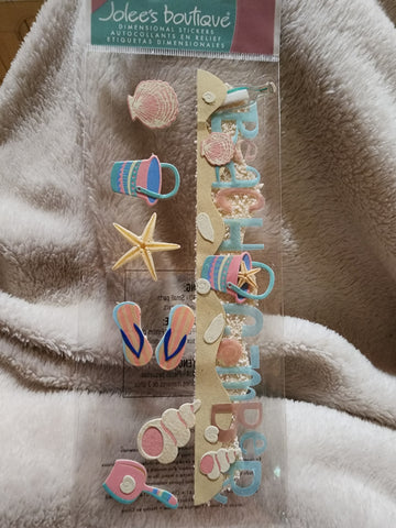 HARD TO FIND Jolee's Boutique Titlewave Stickers - BEACH COMBER