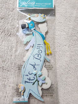 ITS A BOY TITLEWAVE - Jolee's Boutique Stickers