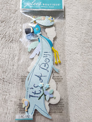 ITS A BOY TITLEWAVE - Jolee's Boutique Stickers