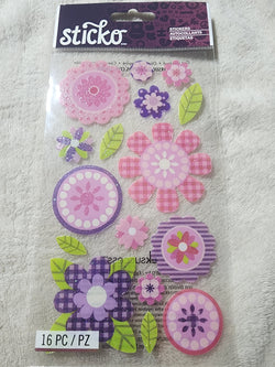 PINK BUTTERCUPS - STICKO STICKERS