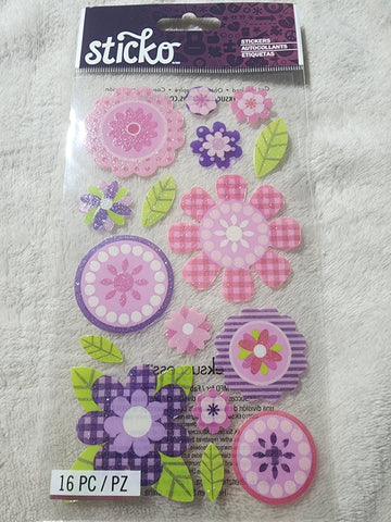 PINK BUTTERCUPS - STICKO STICKERS