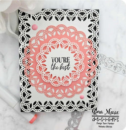 DOTTED DOUBLE LACE CIRCLE DIE SET - Gina Marie Designs