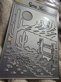WESTERN DESERT SCENE PLATE DIE - GINA MARIE DESIGNS