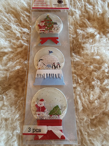 SNOWGLOBES - Martha Stewart Stickers
