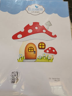 ELIZABETH CRAFT DESIGN DIES - MUSHROOM HOUSE FOLDING CARD