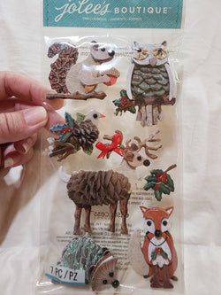 JOLEES BOUTIQUE STICKERS - WOODLANDS ANIMALS